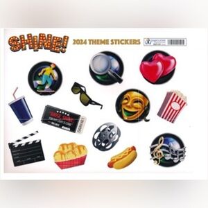 2024 VBS SHINE! Theme Stickers Set 20 Sheets